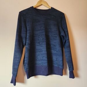 ​G-Star Raw Submarine Camo Crewneck Sweatshirt Blue Men's Size S